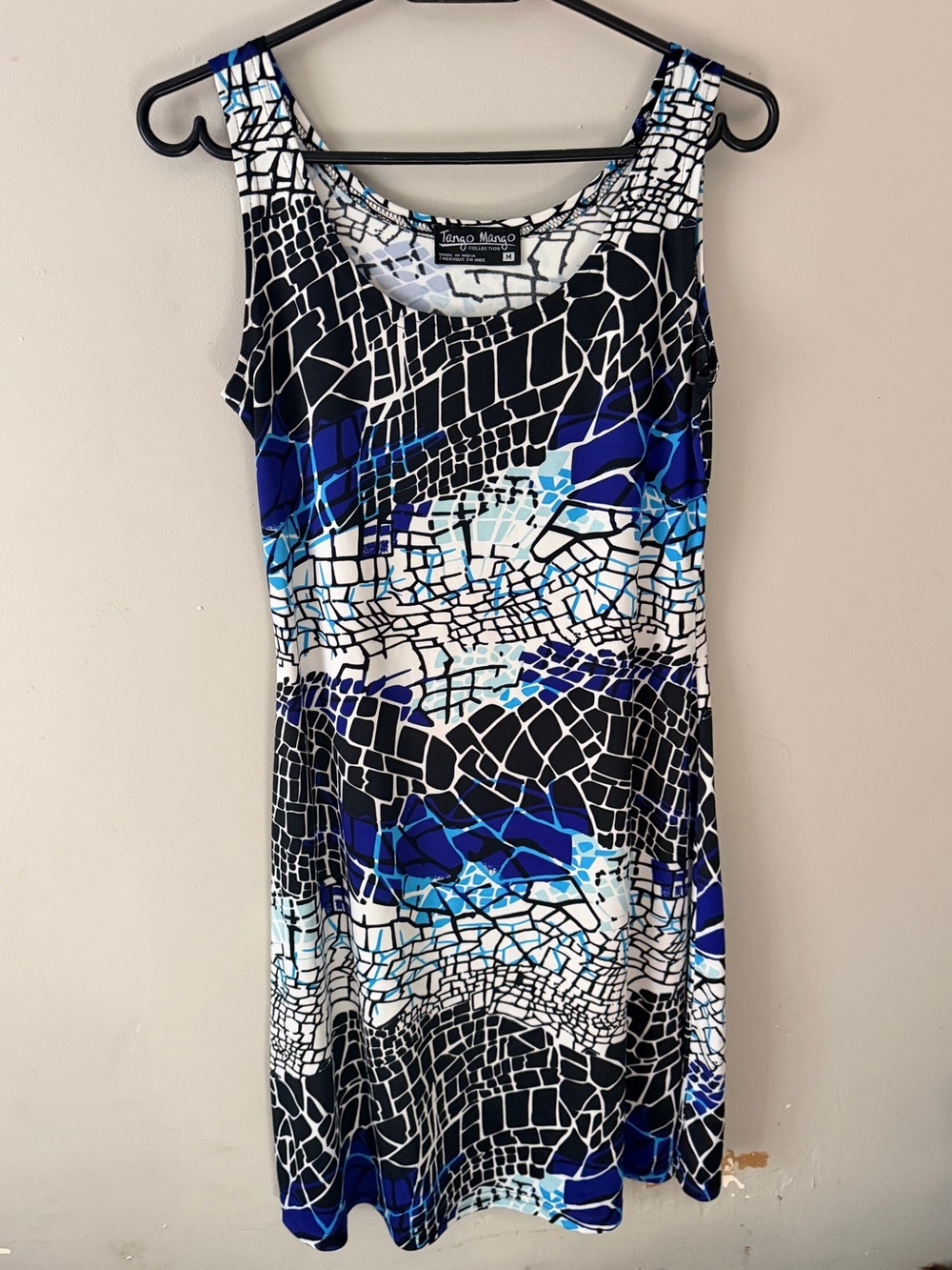 Vintage Tango Mango dress abstract mosaic
